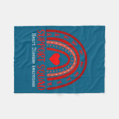 Couverture Polaire Heart Disease Awareness Month Open Heart Diseases  (Devant (Horizontal))