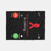 Couverture Polaire Heart Disease Awareness Red Ribbon Heart Attack Su (Devant (Horizontal))