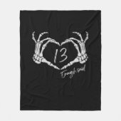 Couverture Polaire Heart Skeleton Main Classic (Devant)