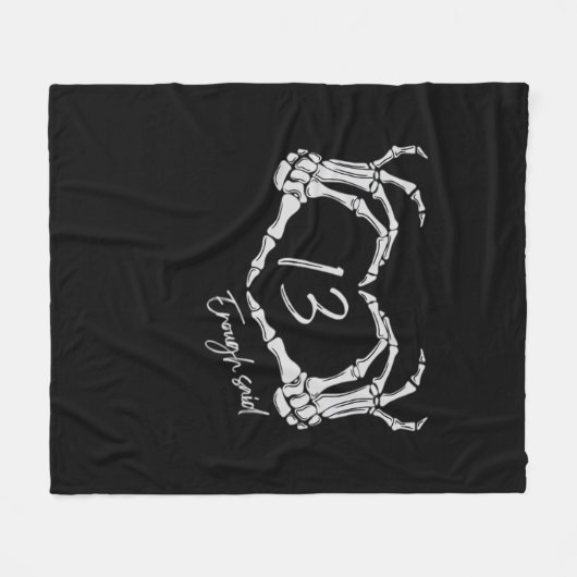 Couverture Polaire Heart Skeleton Main Classic (Devant (Horizontal))