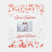 Couverture Polaire Heart Theme Twin (Devant)