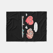Couverture Polaire Heart Vs Brain Heart Leading Brain Valentines (Devant (Horizontal))