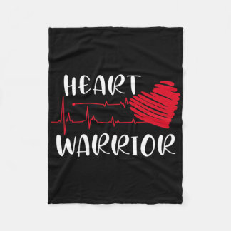 Couverture Polaire Heart Warrior Chd Awareness Present Congenital Hea