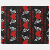 Couverture Polaire Heart/Wings (Devant (Horizontal))