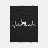 Couverture Polaire Heartbeat Cat (Devant)