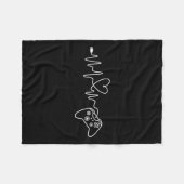Couverture Polaire Heartbeat - Jeu de console Lover Jeu vidéo Pc (Devant (Horizontal))