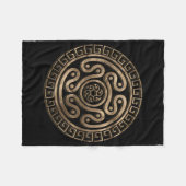 Couverture Polaire Hecate Wheel Black and Gold (Devant (Horizontal))