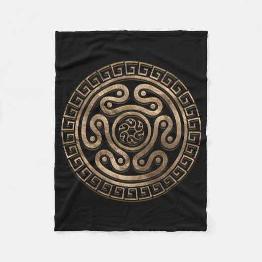 Couverture Polaire Hecate Wheel Black and Gold (Devant)