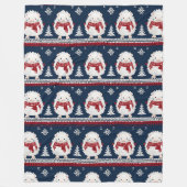 Couverture Polaire Hedgehogs with Scarves fleece blanket (Devant)