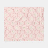 Couverture Polaire Hedwig Pink Ribbon Pattern (Devant (Horizontal))