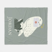 Couverture Polaire Hedwig With Letter Whimsical Drawing (Devant (Horizontal))