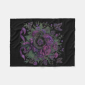 Couverture Polaire Heimerheimer Purple Floral Pansy Démence Heimerhe (Devant (Horizontal))