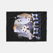 Couverture Polaire Hein Drôle Chat Mignon Stud Bizarre Bootleg Spécif (Devant (Horizontal))