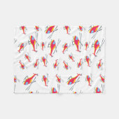 Couverture Polaire Hélicoptère volant mignon (Devant (Horizontal))