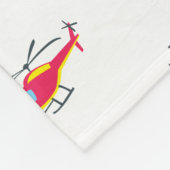 Couverture Polaire Hélicoptère volant mignon (Coin)