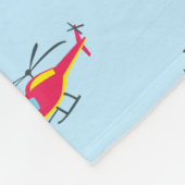 Couverture Polaire Hélicoptère volant mignon (Coin)