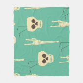 Couverture Polaire Hell Party : Skeleton Halloween Design (Devant)