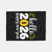 Couverture Polaire Hello 2026 Happy New Year 2026 New Year's Eve Part (Devant (Horizontal))
