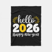 Couverture Polaire Hello 2026 Happy New Year 2026 New Year's Eve Part (Devant)