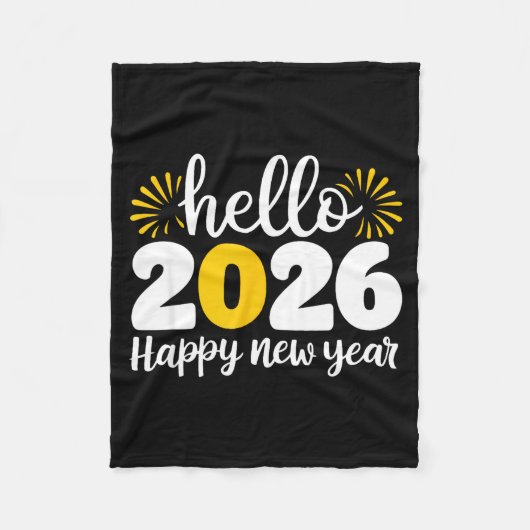 Couverture Polaire Hello 2026 Happy New Year 2026 New Year's Eve Part (Devant)