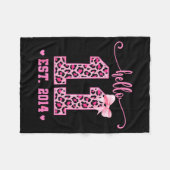 Couverture Polaire Hello Eleven Est 2014 Coquette Bow 11th Birthday G (Devant (Horizontal))