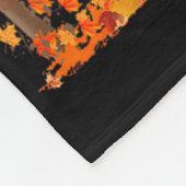 Couverture Polaire Hello Fall Tree Thanksgiving Dog Lover Golden Retr (Coin)