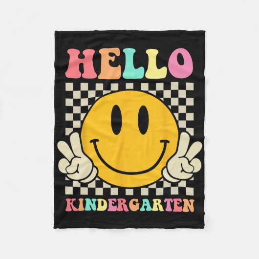 Couverture Polaire Hello Kindergarten Byck To School Groovy Teacher S (Devant)