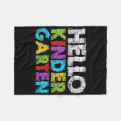 Couverture Polaire Hello Kindergarten Funny Back To School Student &a (Devant (Horizontal))