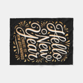 Couverture Polaire Hello New Year Cheers To New Beginnings Celebratio (Devant (Horizontal))