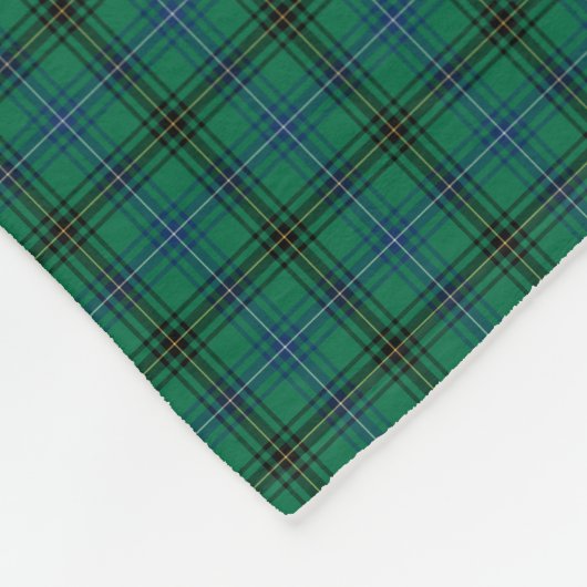 Couverture Polaire Henderson Clan Bright Green et Blue Tartan (Coin)