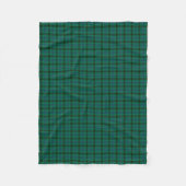 Couverture Polaire Henderson Clan Bright Green et Blue Tartan (Devant)