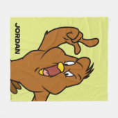 Couverture Polaire Henery Hawk Yelling | Ajoutez Votre Nom (Devant (Horizontal))