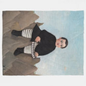 Couverture Polaire Henri Rousseau - Garçon sur les rochers (Devant (Horizontal))