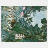 Couverture Polaire Henri Rousseau - La jungle équatoriale (Devant (Horizontal))