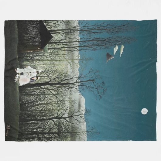 Couverture Polaire Henri Rousseau - Soirée Carnaval (Devant (Horizontal))