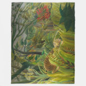 Couverture Polaire Henri Rousseau - Surpris ! (Devant)