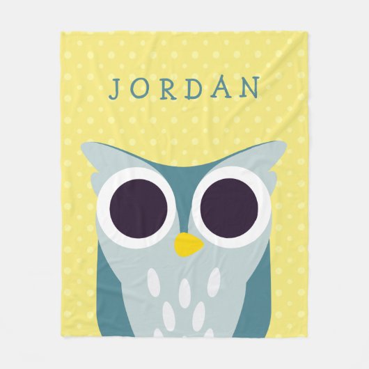 Couverture Polaire Henry le hibou (Devant)