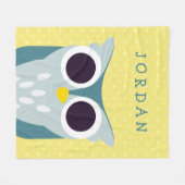 Couverture Polaire Henry le hibou (Devant (Horizontal))