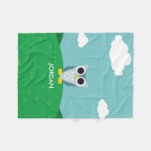 Couverture Polaire Henry le hibou (Devant (Horizontal))