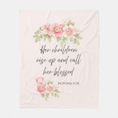 Couverture Polaire Her children rise up and call her blessed  (Devant)