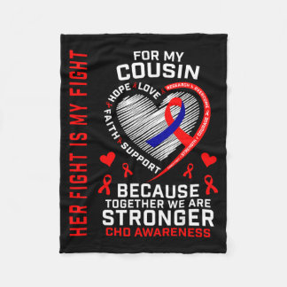 Couverture Polaire Her Fight Cousin Chd Awareness Heart Disease Graph