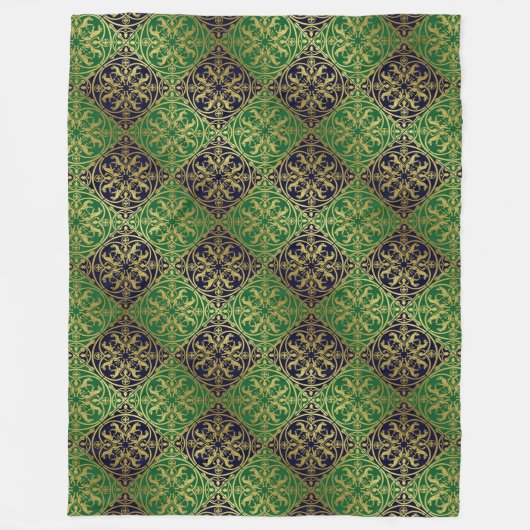 Couverture Polaire Herald de la Renaissance médiévale Lion Leopard Me (Devant)