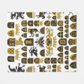 Couverture Polaire HÉRALDRY Crêtes et symboles (Devant (Horizontal))