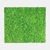 Couverture Polaire Herbe verte (Devant (Horizontal))