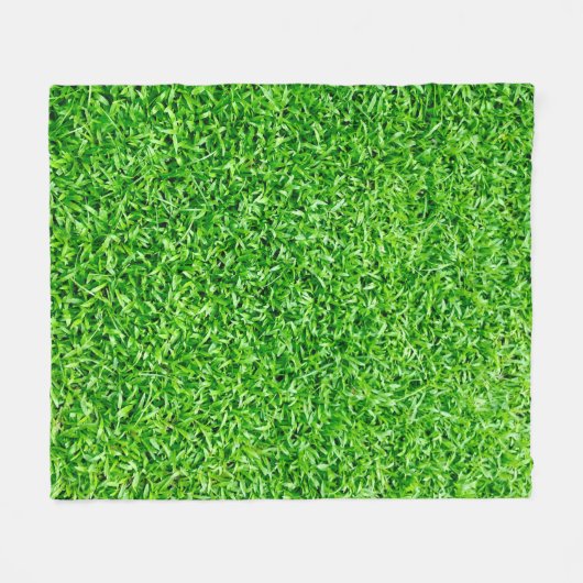 Couverture Polaire Herbe verte (Devant (Horizontal))