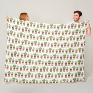 Couverture Polaire Herbes de thym Botanique Sage Rosemary Motif vert