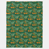 Couverture Polaire Herbes et fleurs des champs (Devant)