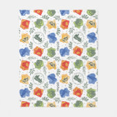 Couverture Polaire Hérbologie magique HOGWARTS™ Maisons Motif (Devant)