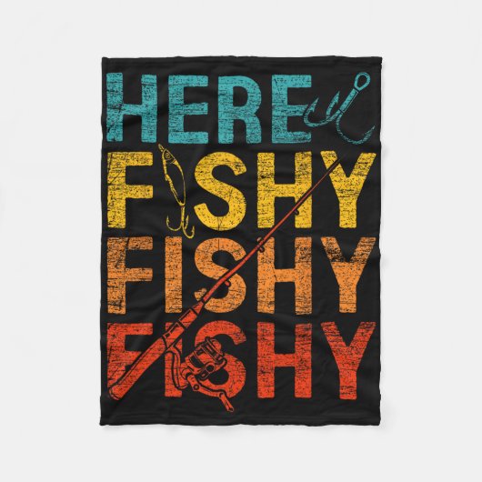 Couverture Polaire Here Fishy Fishy Fishy (Devant)