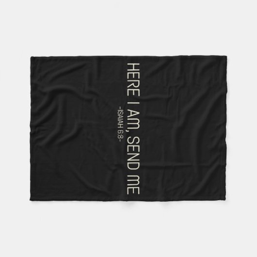 Couverture Polaire Here I Am Send Me (Devant (Horizontal))